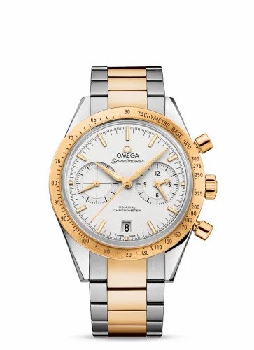 Omega Speedmaster 57 Co-Axial Stainless Steel / Yellow Gold / Silver / Bracelet 331.20.42.51.02.001 (33120425102001)